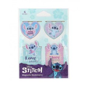 Набор магнитных закладок для книг, 4 шт, Disney - Stitch, модель 2
