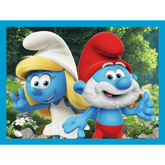 Пазлы - "2in1+memos" - Smurfs have fun / The Smurfs