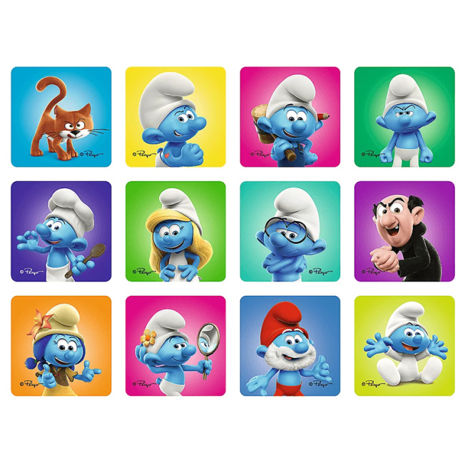Пазлы - "2in1+memos" - Smurfs have fun / The Smurfs