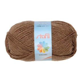 Fir de tricotat Stafil Colors, acrilic, 50g, 133 m, culoare caramelă