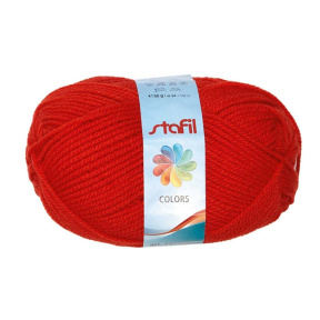 Пряжа Stafil Colors, акрил, 50 г, 133 м, цвет ярко- красный