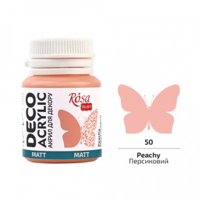 Acril pentru decor, piersică mat, 20 ml