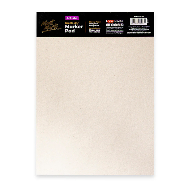 Bloc de desen pentru markere Artiste Quick Dry, A4, 30 file, 110 g/m²