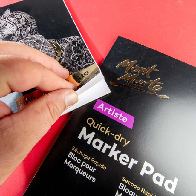 Bloc de desen pentru markere Artiste Quick Dry, A4, 30 file, 110 g/m²