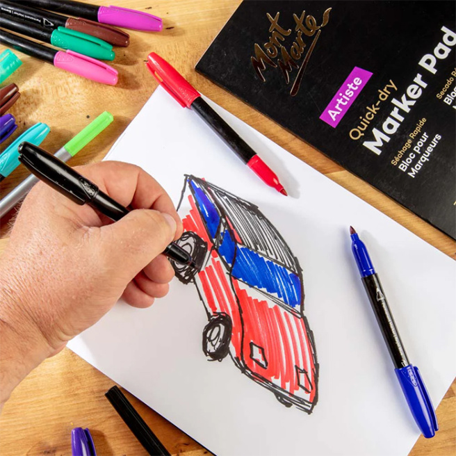 Bloc de desen pentru markere Artiste Quick Dry, A4, 30 file, 110 g/m²