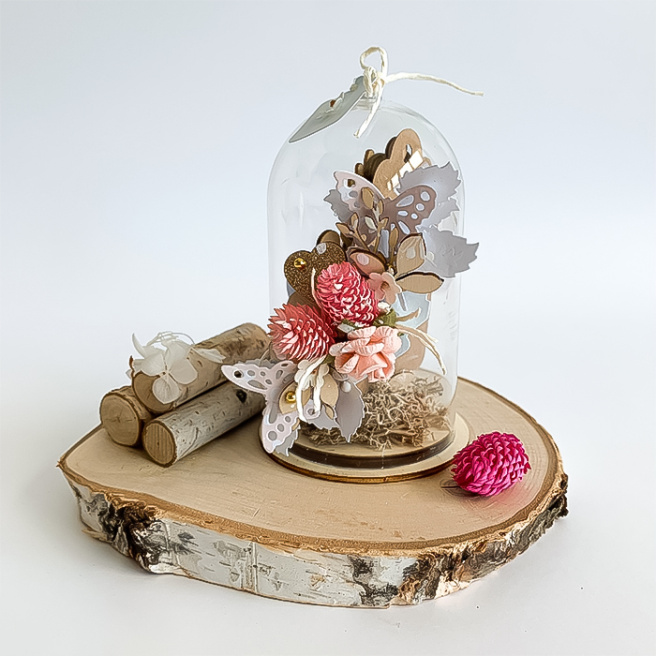 Decor pentru creație. Inimi din lemn cu sclipici, față-verso, 2 × 1,5 cm, 24 buc., auriu, argintiu, alb
