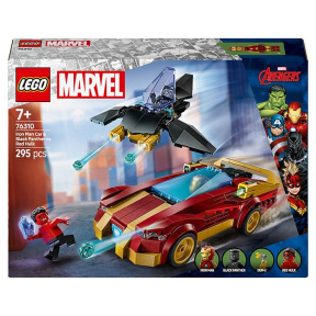 Constructor LEGO Marvel Iron Man Car & Black Panther vs. Red Hulk