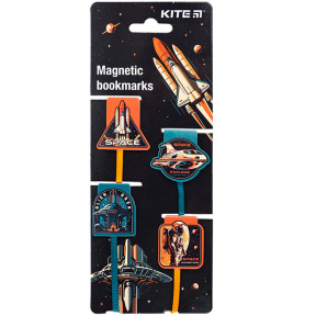 Набор магнитных закладок-ляссе, Kite Space 4 шт