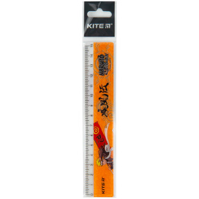 Линейка Kite 15 см Naruto, пластиковая