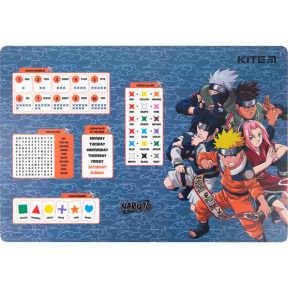 Подкладка настольная пластиковая Kite Naruto 43х29 см
