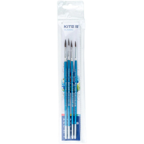 Set din 4 pensule Pony,Kite, rotunde 2, 3, 4, 5 în penar