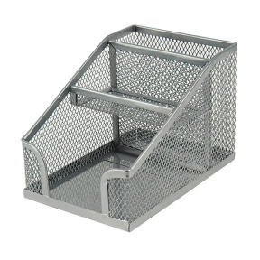 Suport organizator 100x143x100 mm metal, argintiu