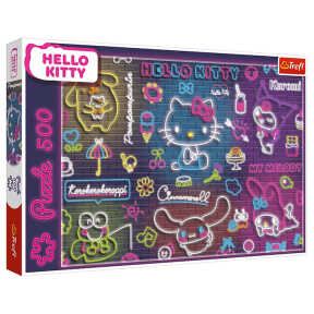 Puzzle "500" -Neon Hello Kitty