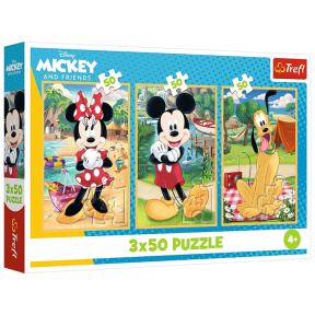 Puzzle "3x50" -Disney Mickey Mouse and Friends