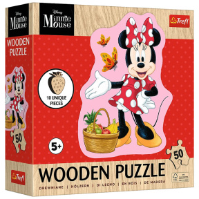 Puzzle "50 Wooden Contour Puzzle" - Disney Minnie