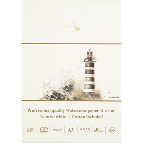 Блок для акварели PRO, A5, 10л, 250г, Torchon, жесткая обложка