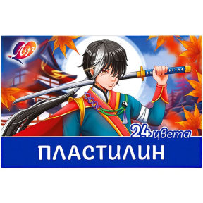 Набор пластилина 24 цвета 480 гр "Аниме для мальчиков"