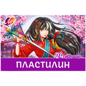 Набор пластилина 24 цвета  480 гр. "Аниме для девочек"