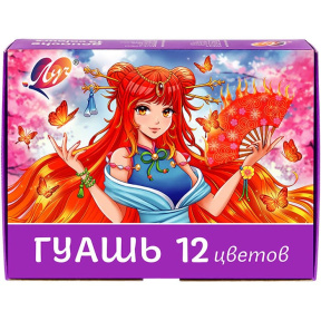 Guașa 12 culori 15 ml "Anime pentru fete"