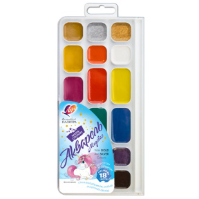 Acuarelă 18 culori " Paletă magică " fără pensulă