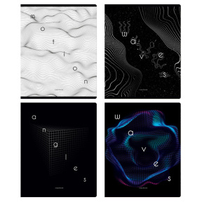 Тетрадь 80 листов клетка BG "Motion Graphics"