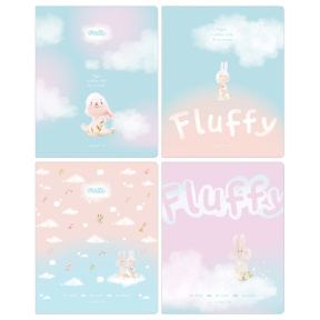 Тетрадь 48 листов клетка BG "Fluffy"
