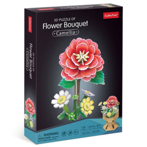 3D puzzle “Buchet de camelii”, 108 elemente