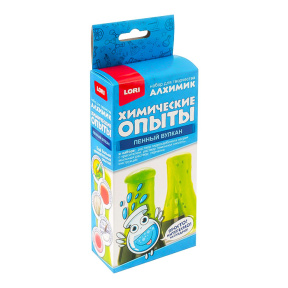 Химические опыты. Пенный вулкан "Зеленый"