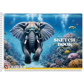 Альбом для рисования на спирали А4 Draw your dream, 30 листов 120 г/м2