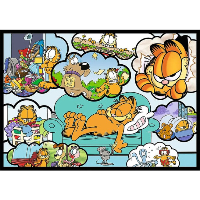 Puzzle "4x250” Lui Garfield nu-i plac zilele de luni