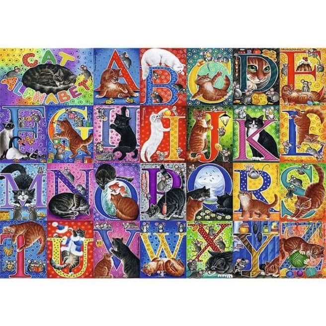 Пазлы "500" - Cats Alphabet