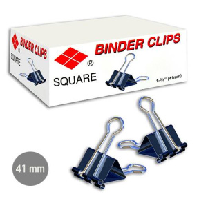 Зажим канцелярский SQUARE, 41мм