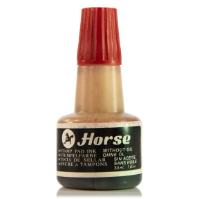 Краска штемпельная Horse, красная