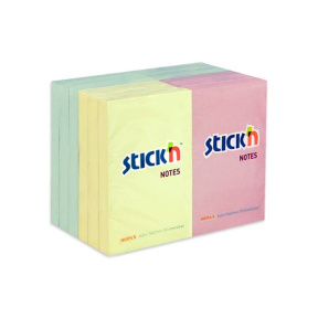 Блок для заметок 51x76/100л ассорти (12шт) STICK`N