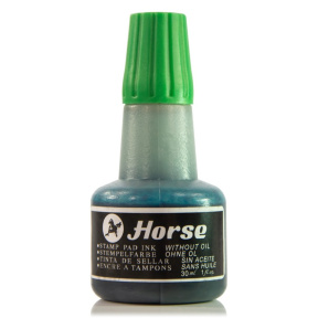 Краска штемпельная Horse, зеленая