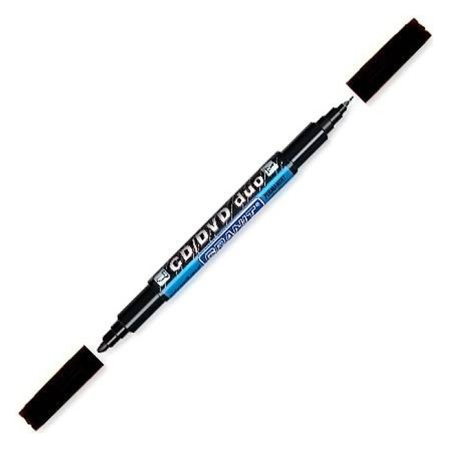 Marker GRANIT M830, pentru CD/DVD, 2 capete, negru, (per bucată)