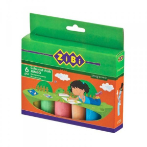 Creta ZiBi, colorata JUMBO, 6 buc.