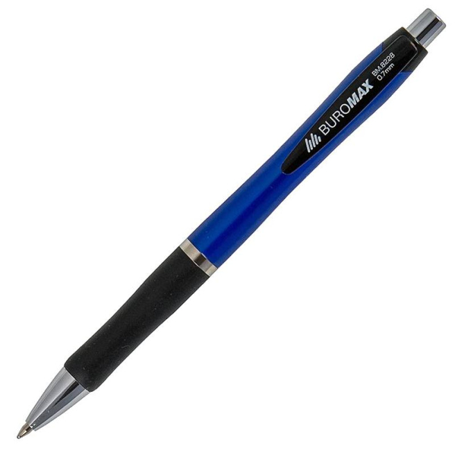 Ручка шариковая на кнопке BUROMAX, 0.7 мм
