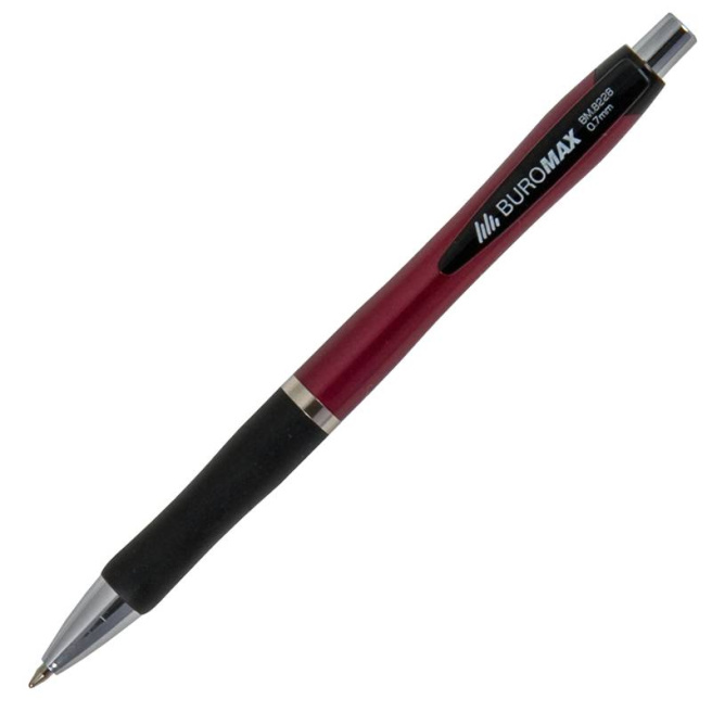 Ручка шариковая на кнопке BUROMAX, 0.7 мм