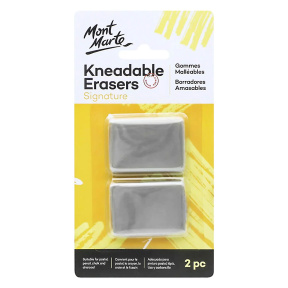 Ластик клячка Kneadable Eraser, набор 2 штуки в блистере