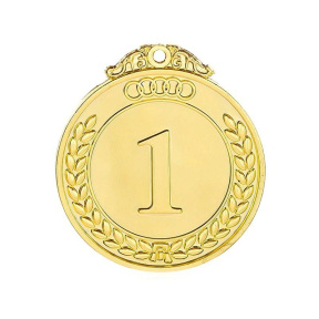 Медаль с нумерацией "1", золото