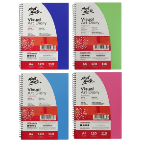 Скетчбук на спирали, обложка PP color, A4, 110 gsm, 60 листов
