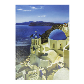 Тетрадь A4, 96 листов, клетка, IDEE твердая обложка Santorini