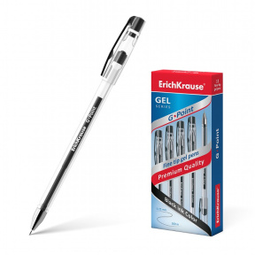 Ручка гелевая Erich Krause  G-POINT черный 0,38 mm