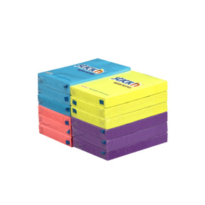 Bloc de hârtie pentru notițe STICKn, 76x51, 100 file, neon asorti bloc (12 buc.)