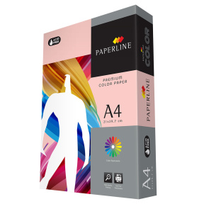 Hârtie colorată A4 Paperline PINK, 80 gr., pastel, roz