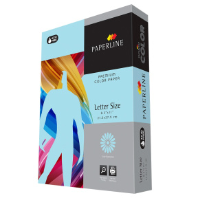 Бумага цветная A4 Paperline OCEAN, 80 гр., пастельный, голубая
