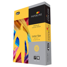 Hârtie colorată A4 Paperline GOLD, 80 gr., intensiv, galben