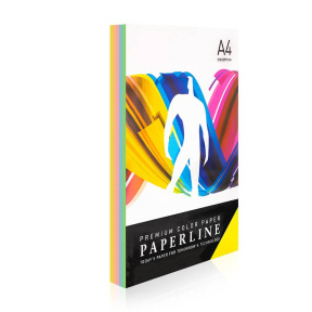 Hârtie colorată A4 Paperline RAINBOW, 80gr, culori pastel, 5 cul. x 50 foi