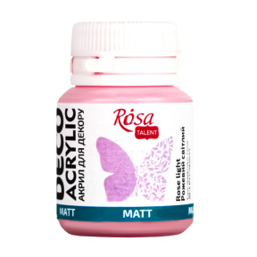Acril pentru decor, Roz deschis mat 20 ml